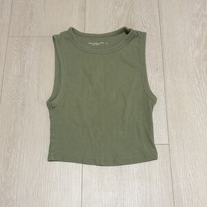 3/$10 Abercrombie & Fitch Olive Crop Top